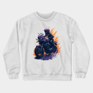 Extreme motor biker Crewneck Sweatshirt